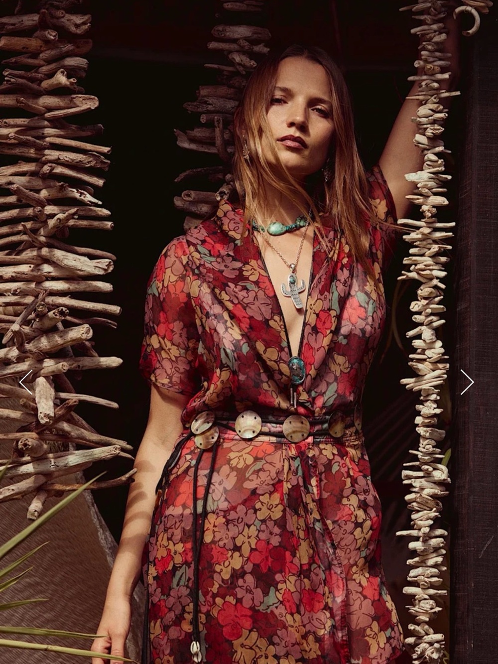 Chasing Unicorns Red Floral Sheer Mini Dress